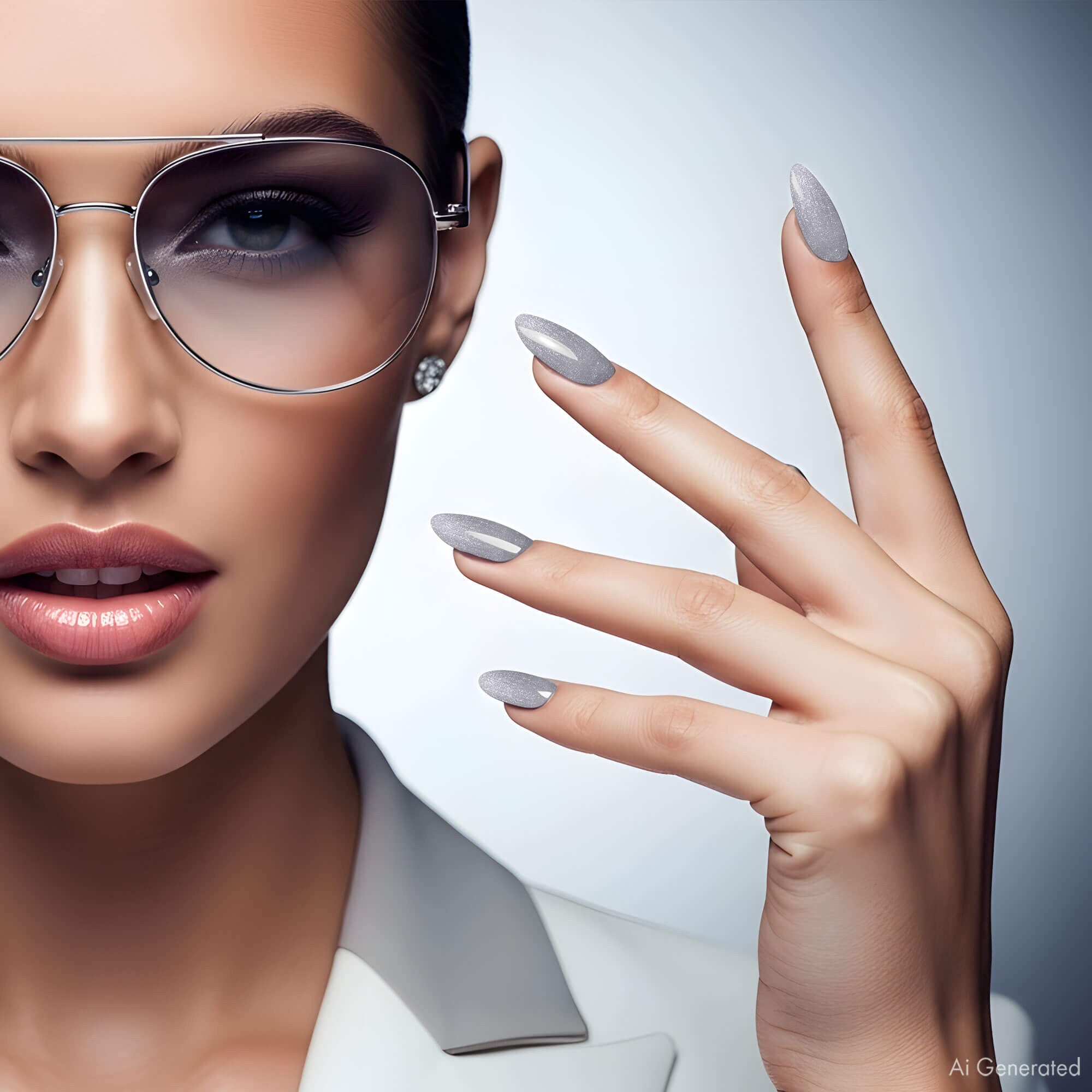 Gel Polish – Silver Purple Metallic – DN165 – 7ml – HEMA Free