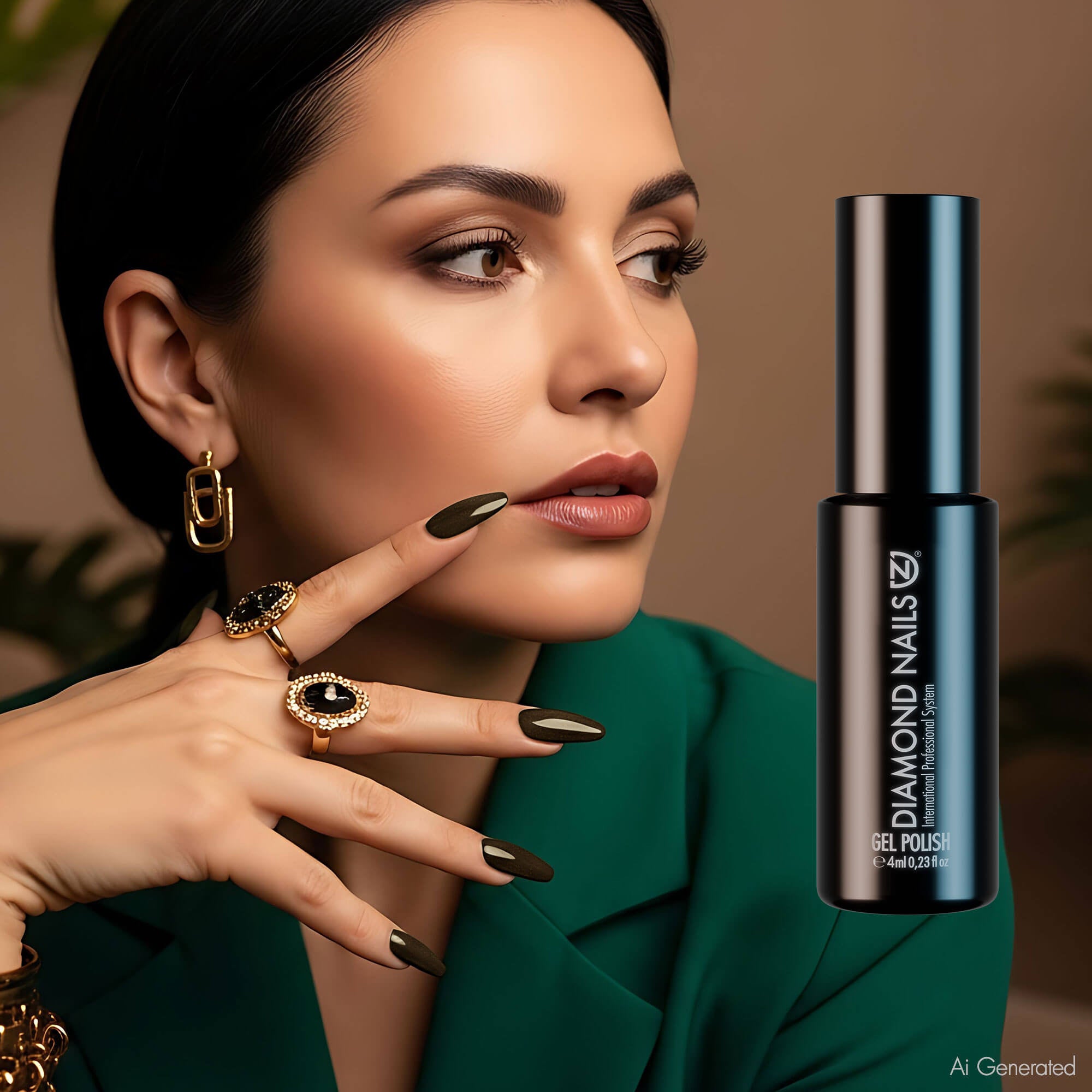 Gel Polish – Olive Green – DN041 – 4ml – HEMA Free