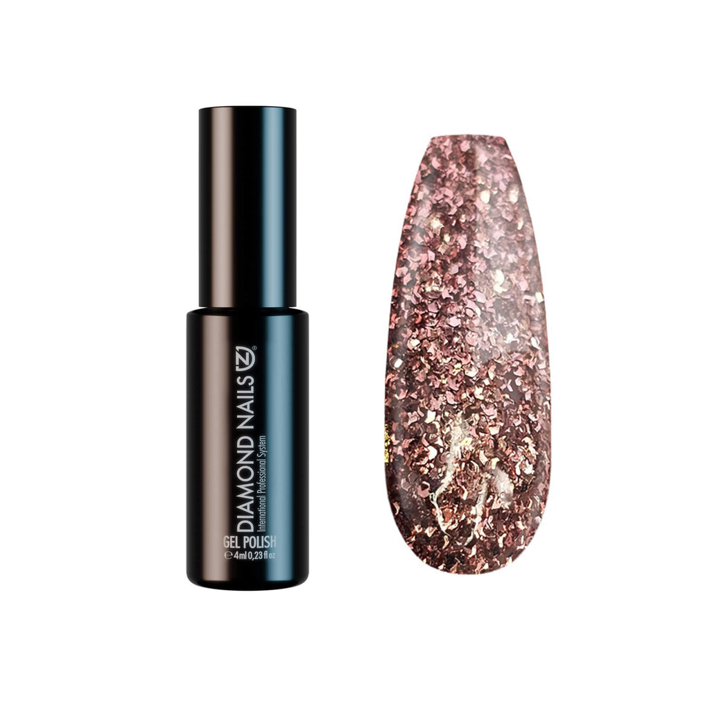 Gel Polish – Rose Gold (Big Glitters) – DN060 – 4ml – HEMA Free