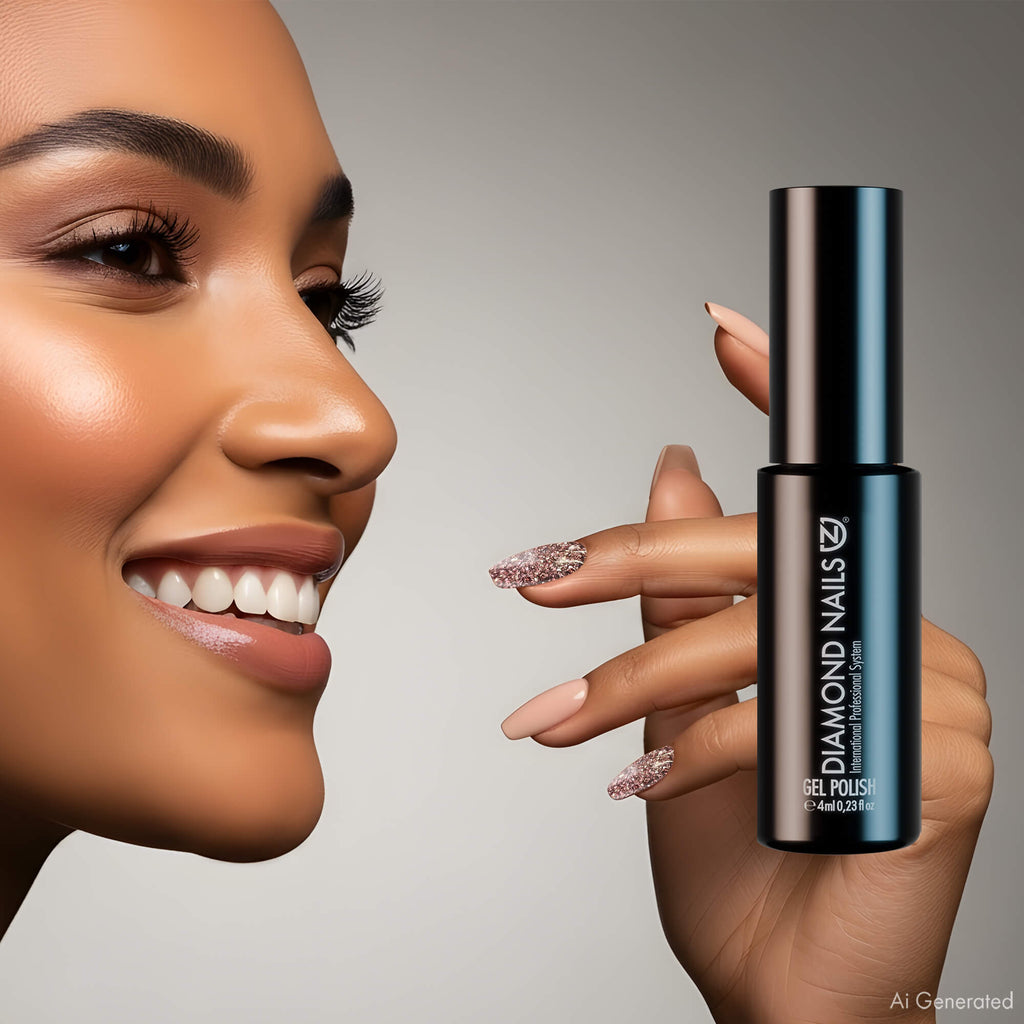 Gel Polish – Rose Gold (Big Glitters) – DN060 – 4ml – HEMA Free