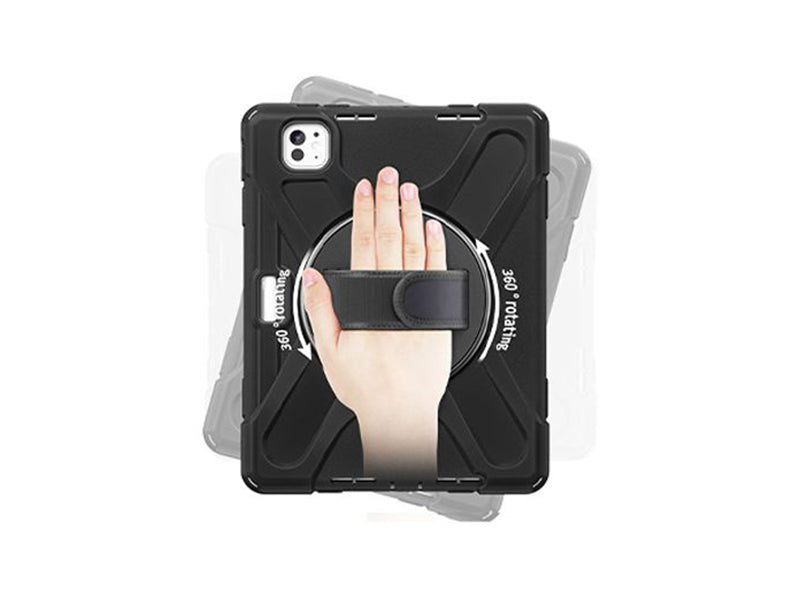 Coque Securit rotative iPad Pro 13 (2024 - M4) - Noir