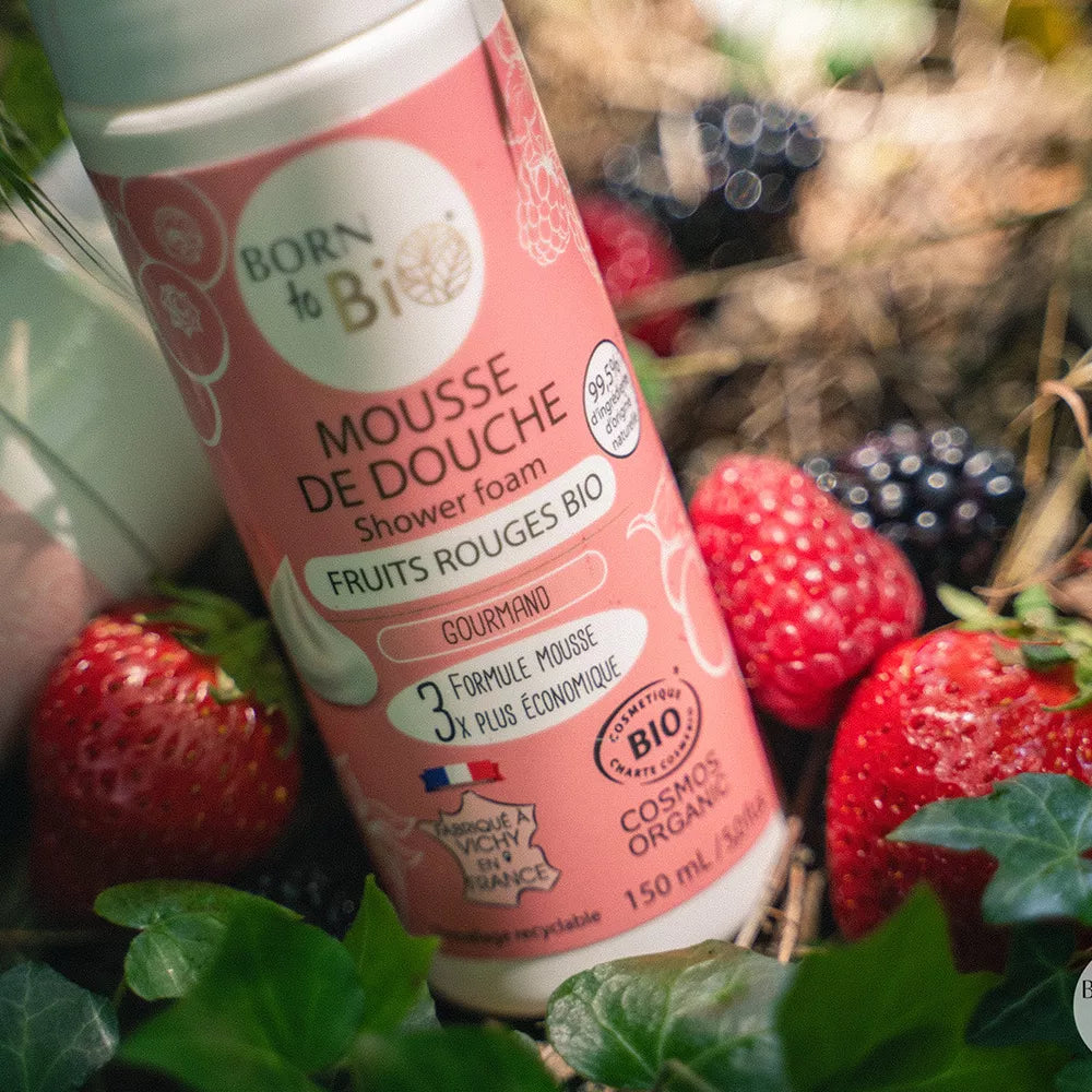Mousse de Douche Fruits Rouges - Certifiée Bio