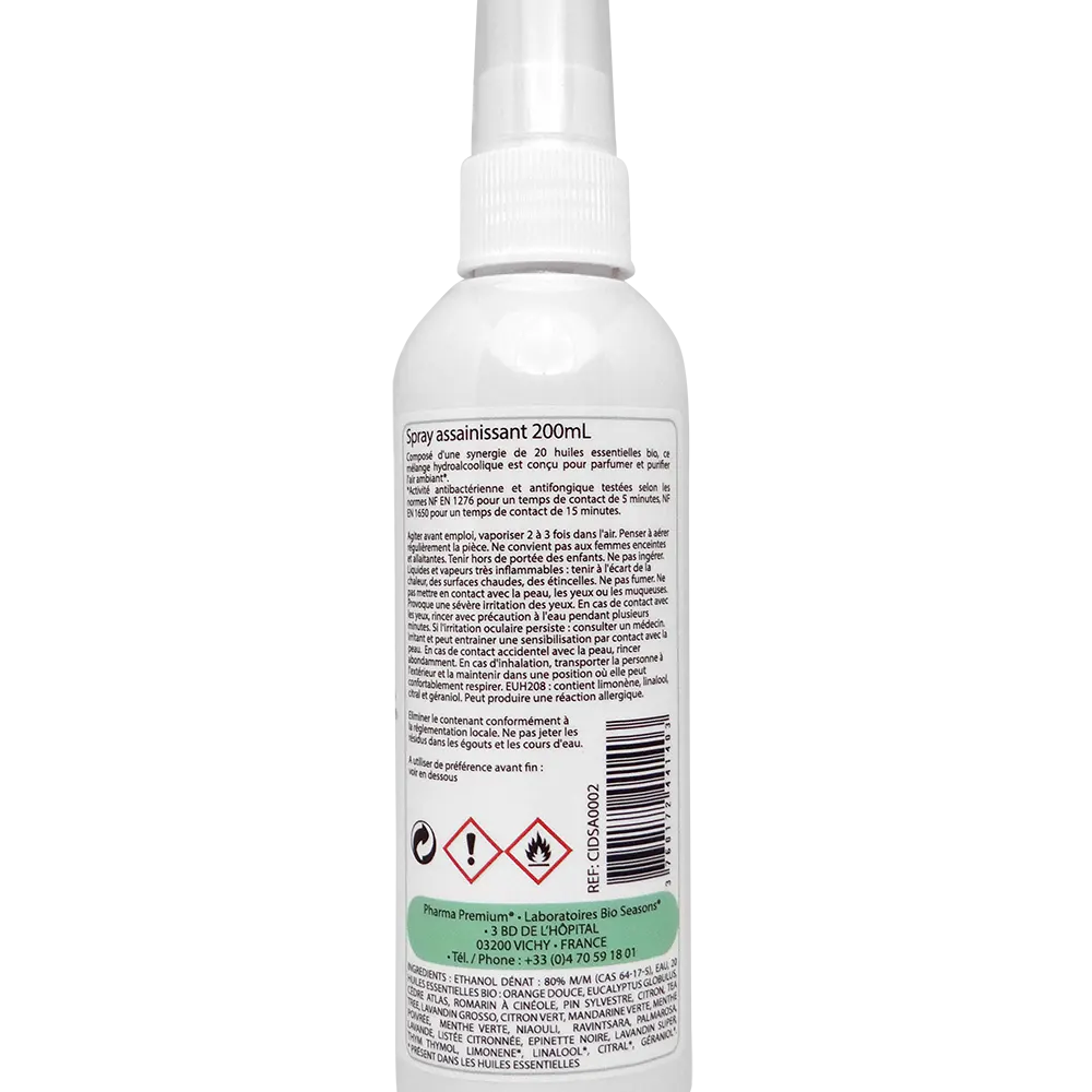 Spray Assainissant 20 huiles essentielles Bio