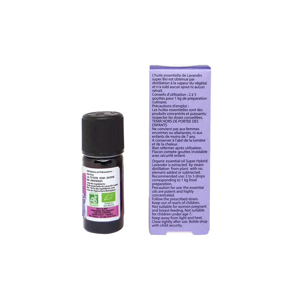 Huile essentielle Lavandin super Certifiée Bio