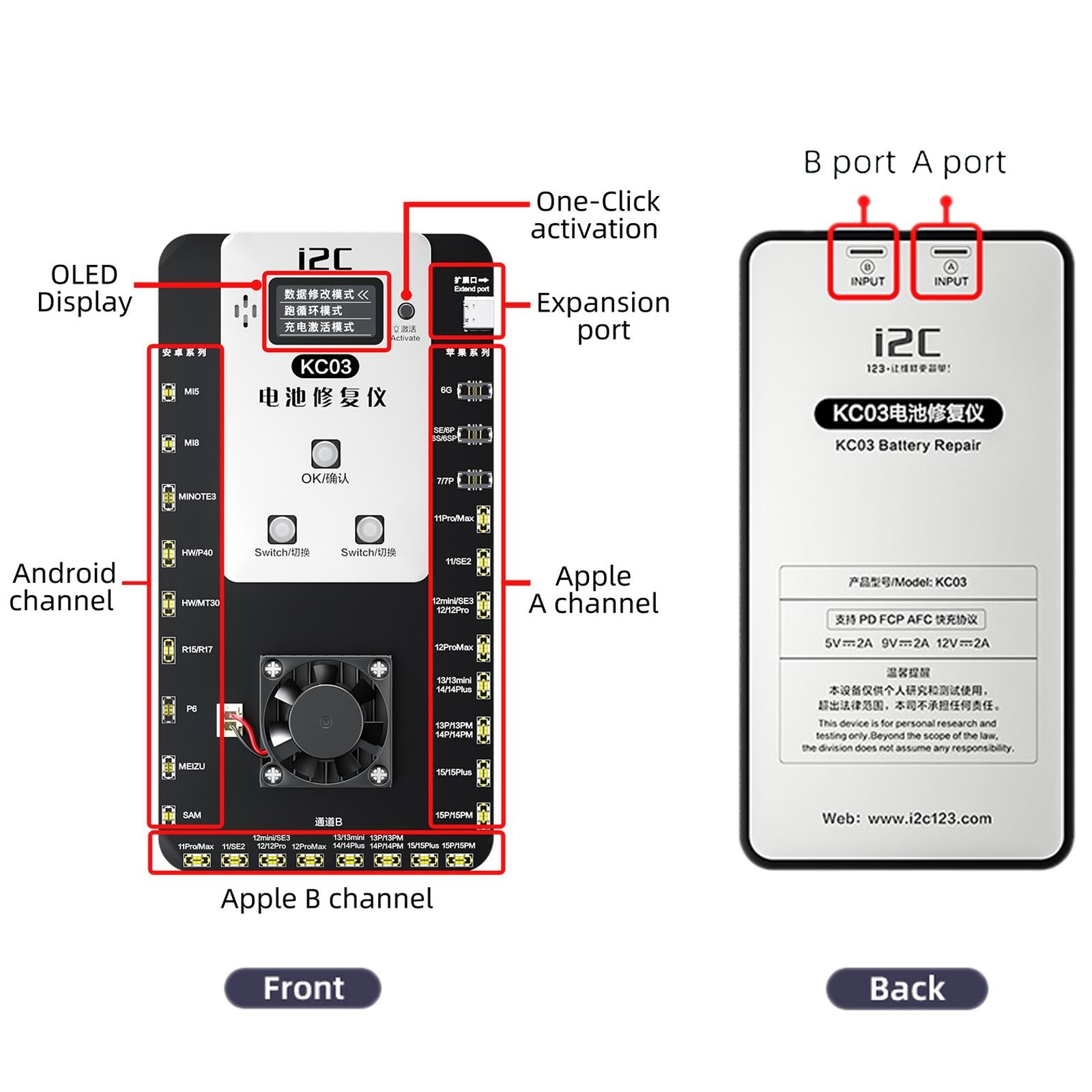 NNEIDS Universal Battery Repair Tool For Iphone And Android