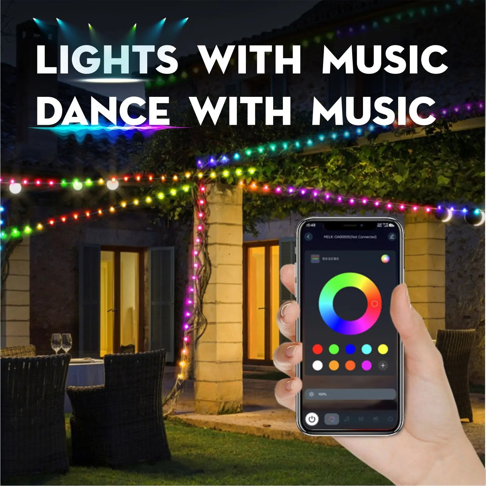 2Piece  Rechargeable Portable Camping Lamps Durable Waterproof String Lights for Festive Atmosphere in Outdoor Tent