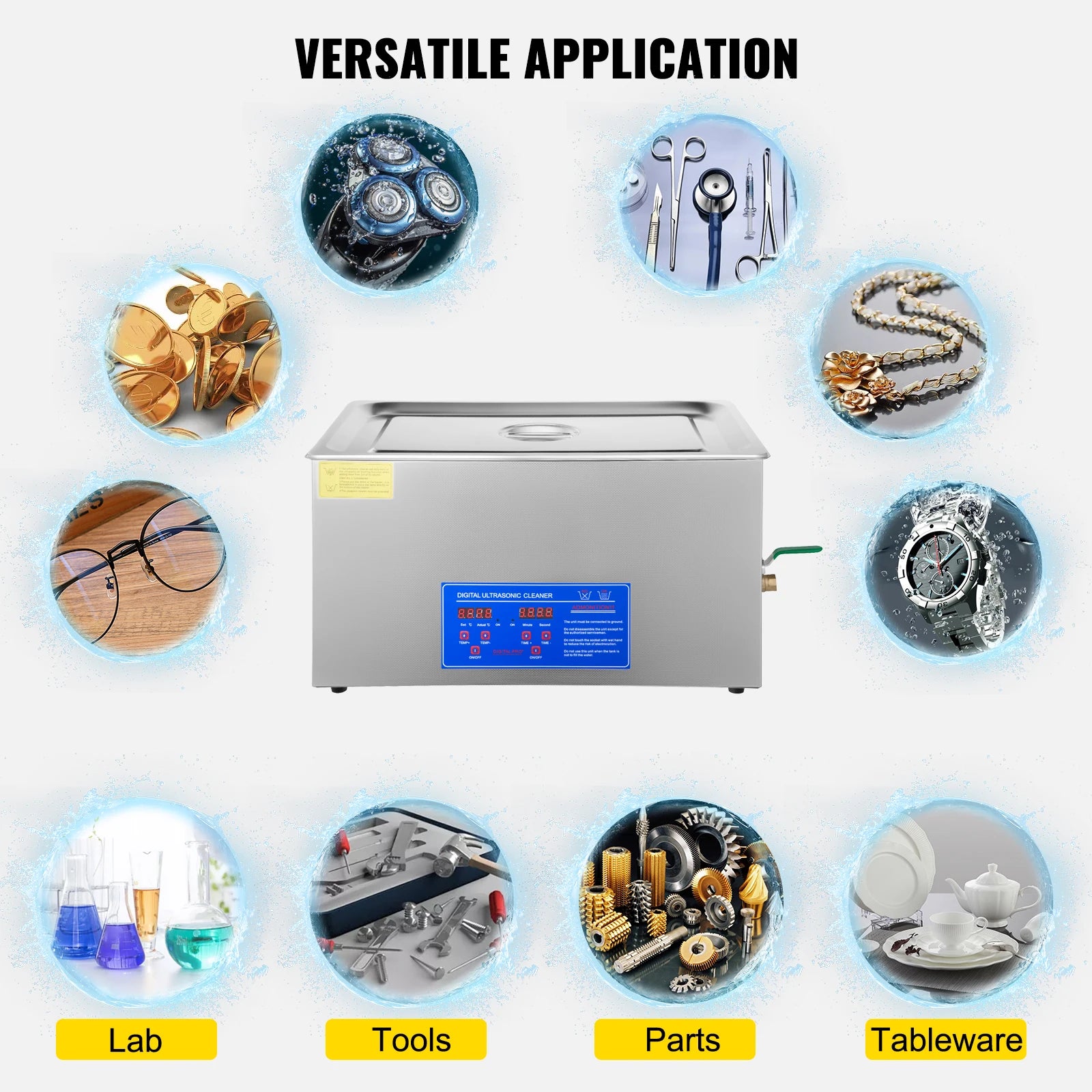 1.3L 2L 3L 6L 10L 15L 22L 30L Ultrasonic Cleaner Lave-Dishes Portable Washing Machine Diswasher Ultrasound Home Appliances