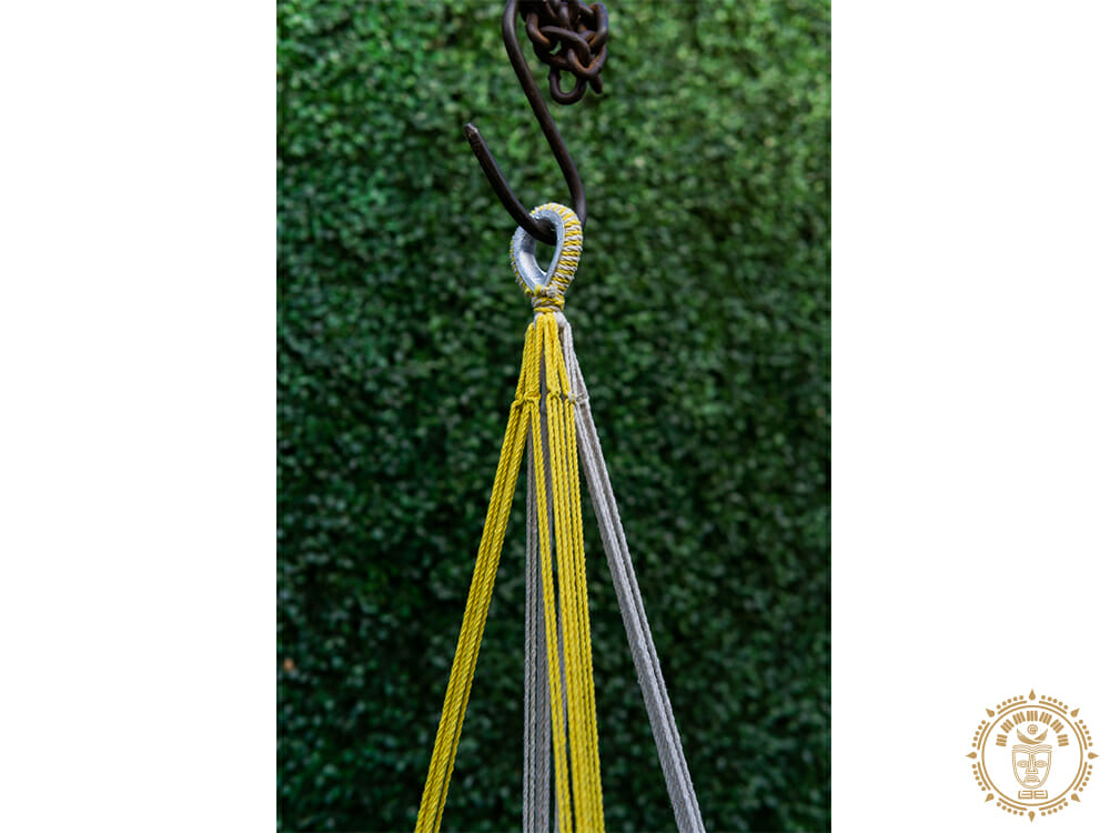 Hamac bebe macrame Amarillo 3