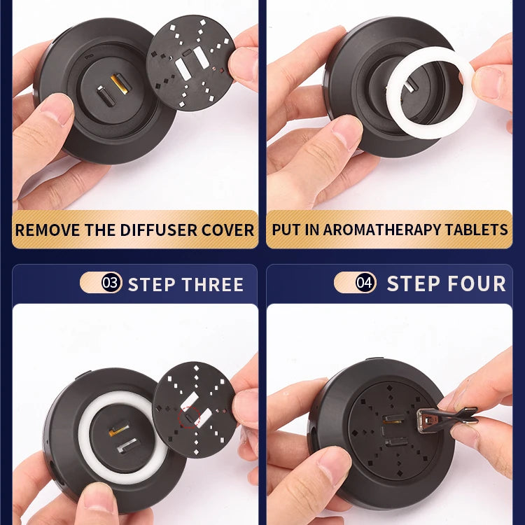 Decorative Car Mini Aromatherapy Atmosphere Light Interior air Outlet Perfume Voice-controlled Music RGB Rhythm Pickup Light