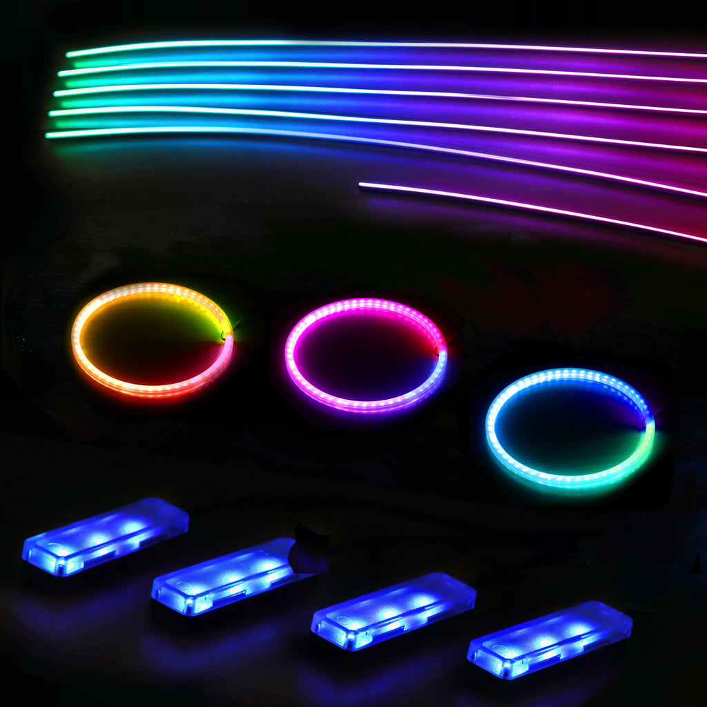 OEM Factory Customization Ambient Light Car Led Lamp 18 / 22 in 1 RGB Dynamic Symphony Interior Led Car Lights