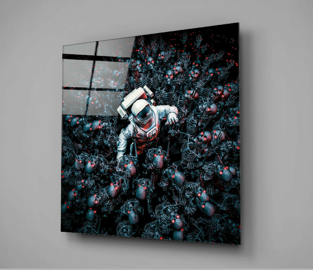 Android Cemetery Glass Wall Art