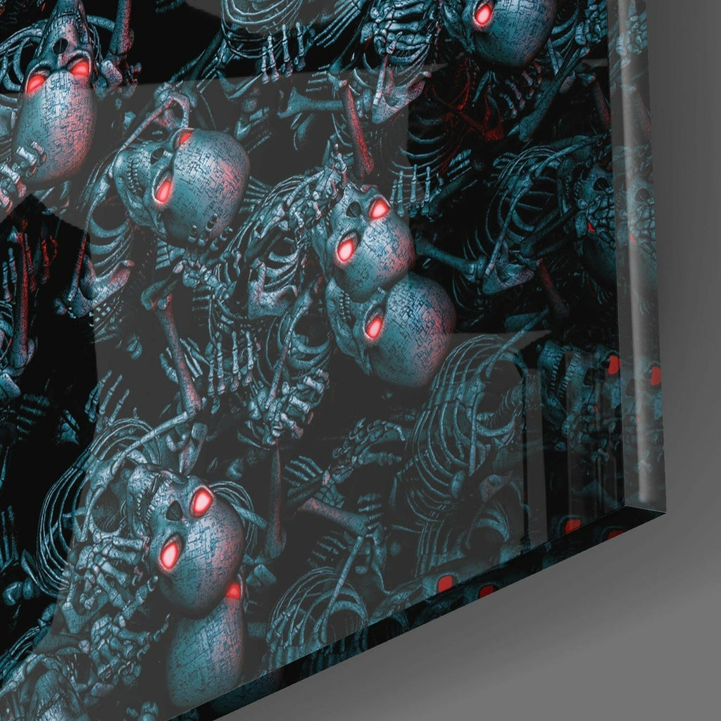 Android Cemetery Glass Wall Art