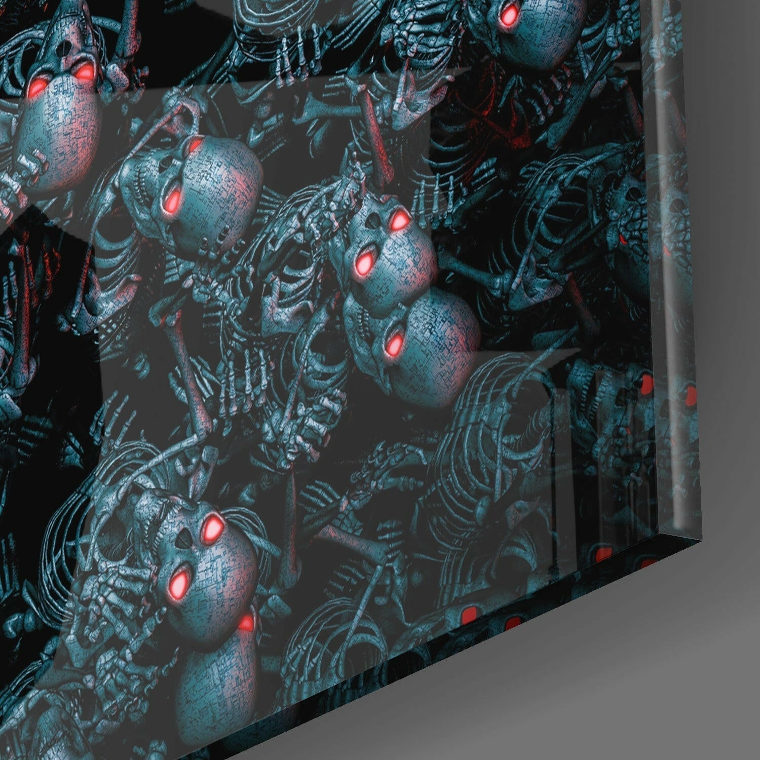 Android Cemetery Glass Wall Art