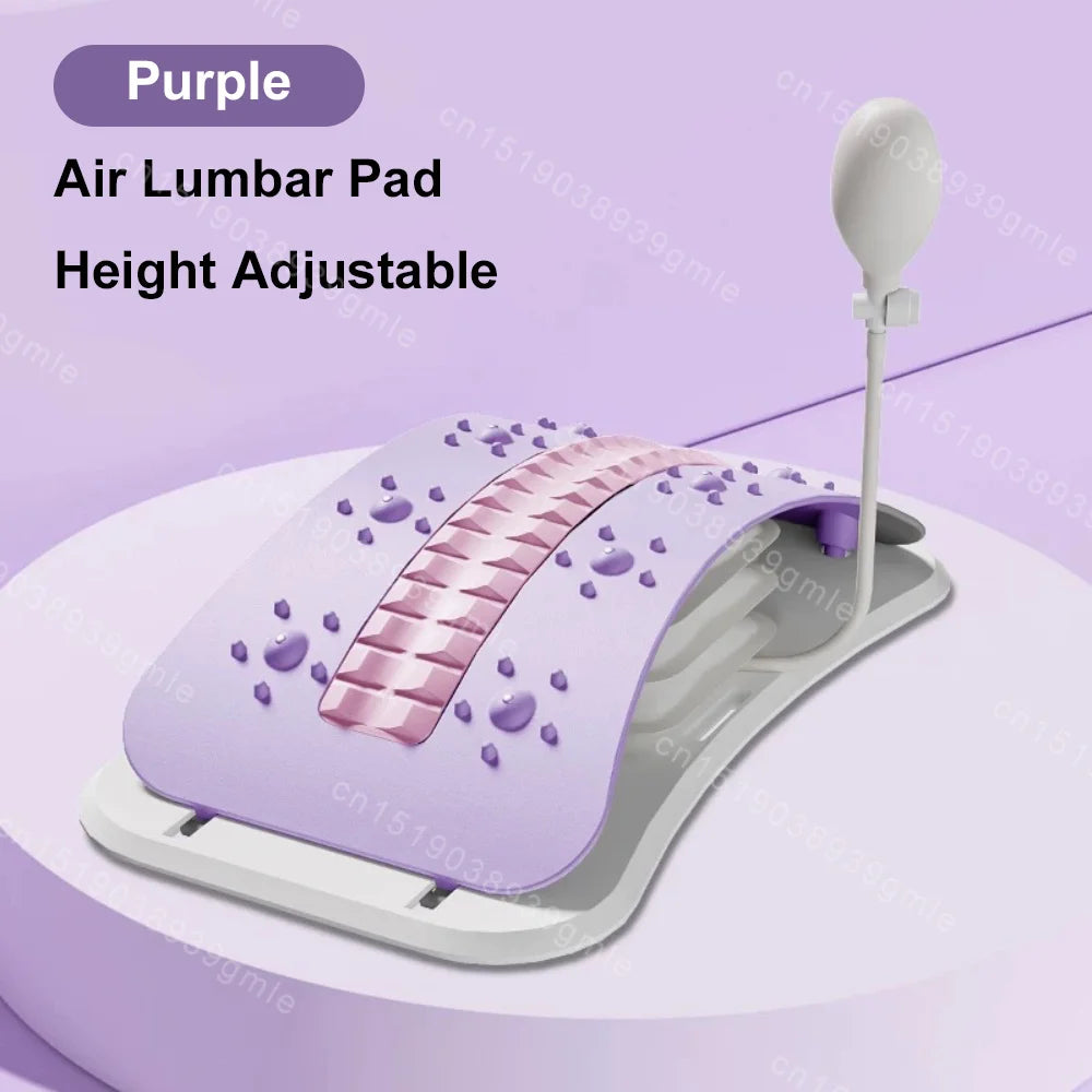 Adjustable Back Massager Airbag Waist Neck Support Massage Lumbar Cervical Muscle Relax Yoga Exercise Equipment Ergonomically