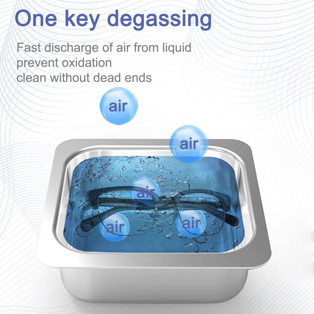 35w 60w Portable Ultrasonic Cleaner for Jewelry Dental Small Metal Parts Tool 800ml 900ml 220v Ultrasonic Bath Washing Machine