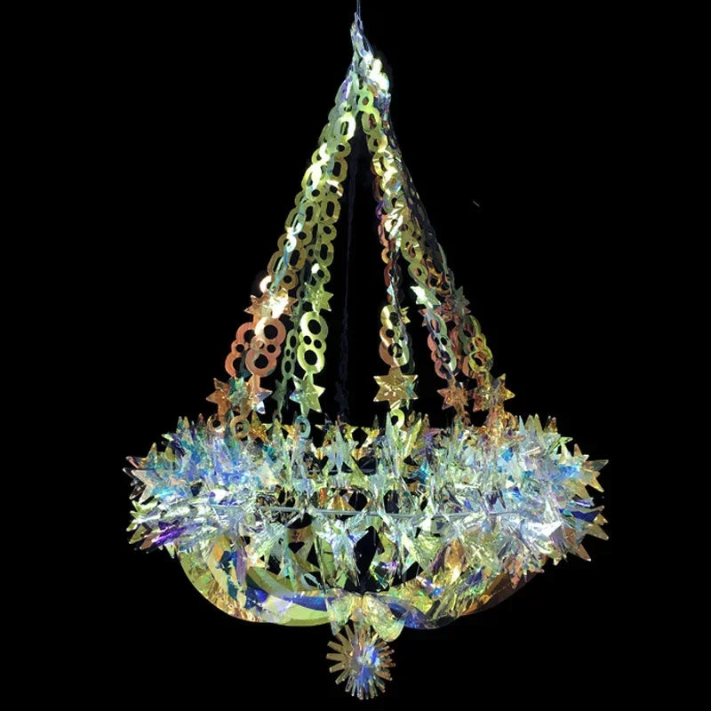 Christmas Decorations Home Decoration Multi-color chandelier Ornaments Neon Film Pendants Holiday Parties Weddings