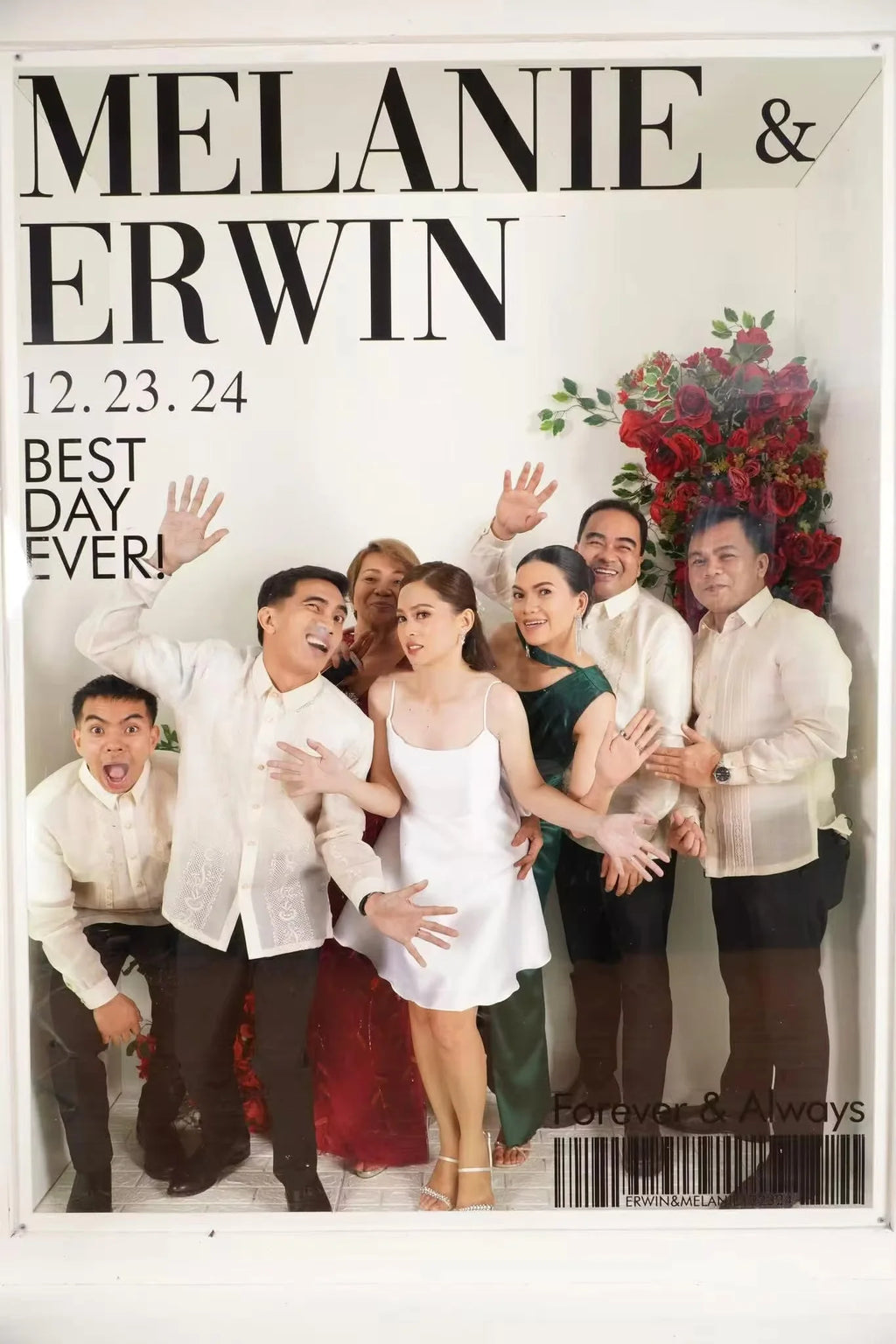 Weddings Photography Background decoration Props PVC magazine photo booth backdrop party event  led photo booth with led