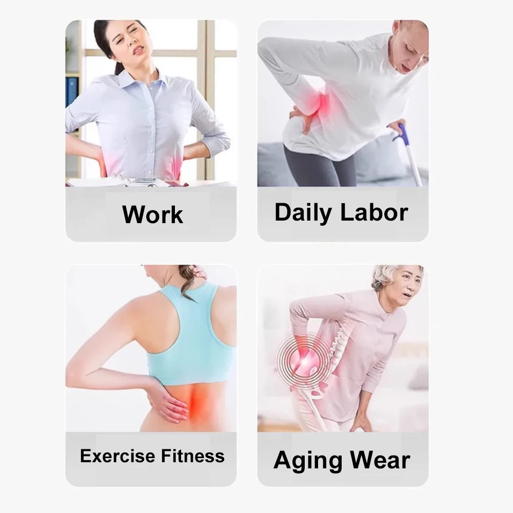 Adjustable Back Massager Airbag Waist Neck Support Massage Lumbar Cervical Muscle Relax Yoga Exercise Equipment Ergonomically