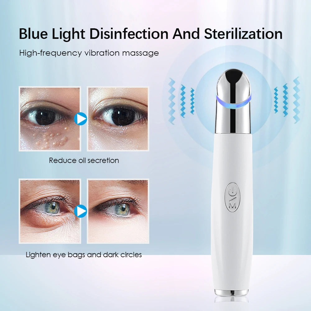 Electric Facial Massager Micro Vibration Eye Beauty Instrument For Relax Eye Dark Circles Eye Bags Puffiness Eye Massage