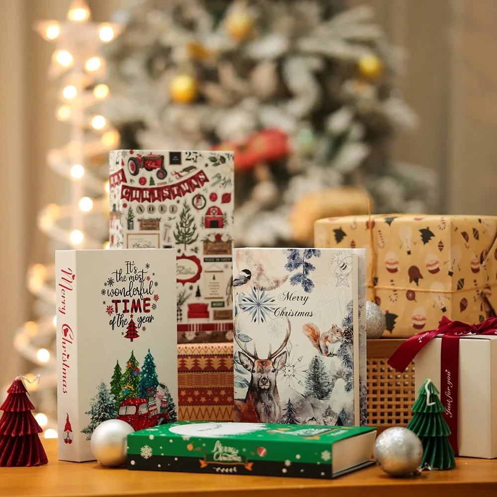 Christmas Series Fake Books Decoration Living Room Aesthetics Prop Books Decorations Interior Coffee Table Ornaments Additional