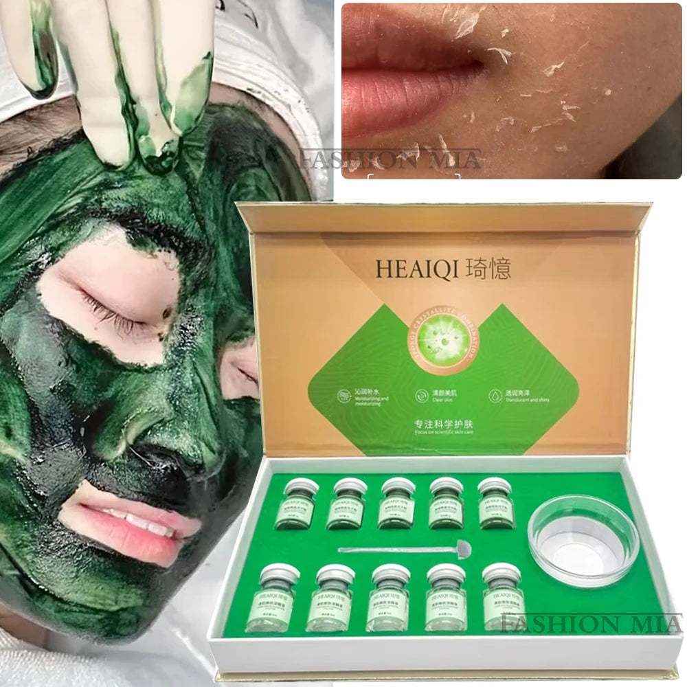 🌿 HEAIQI – Kit Peeling aux Herbes Naturelles | Soin Professionnel de Régénération Cutanée