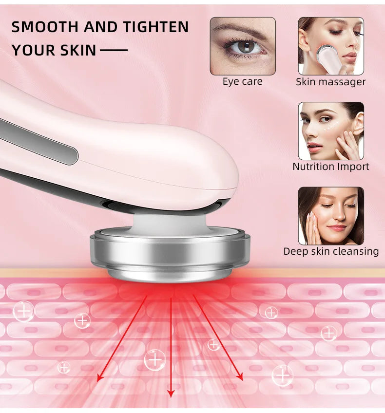 Multifunction Facial Massager 4 in 1 RF EMS Facial Radio Frequency Device Wireless Beauty Photon Skin Rejuvenation Instrument