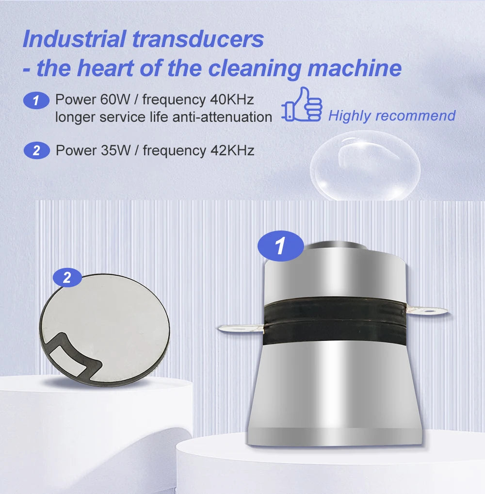 35w 60w Portable Ultrasonic Cleaner for Jewelry Dental Small Metal Parts Tool 800ml 900ml 220v Ultrasonic Bath Washing Machine