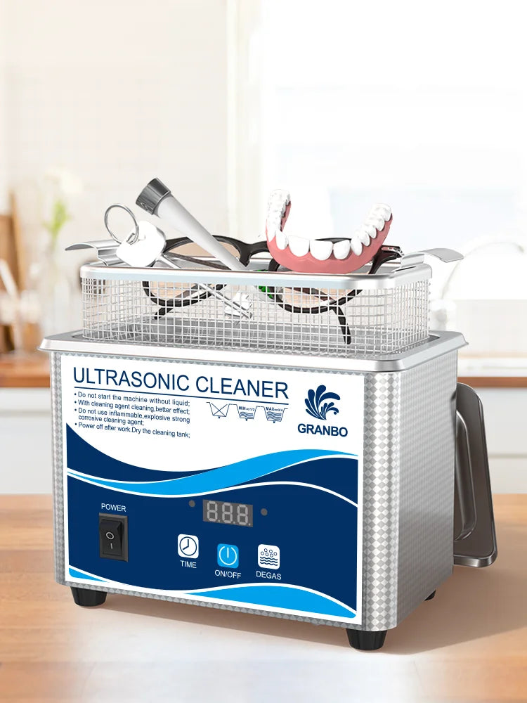 800ml Household Digital Ultrasonic Cleaner 60W Stainless Steel Bath 110V 220V Degas Ultrasound Washing for Watches Jewelry
