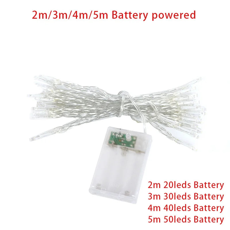 Outdoor LED String Lights Garland Waterproof Fairy Christmas Wedding Party Holiday Gardening Decoration Lights New Dropshipping