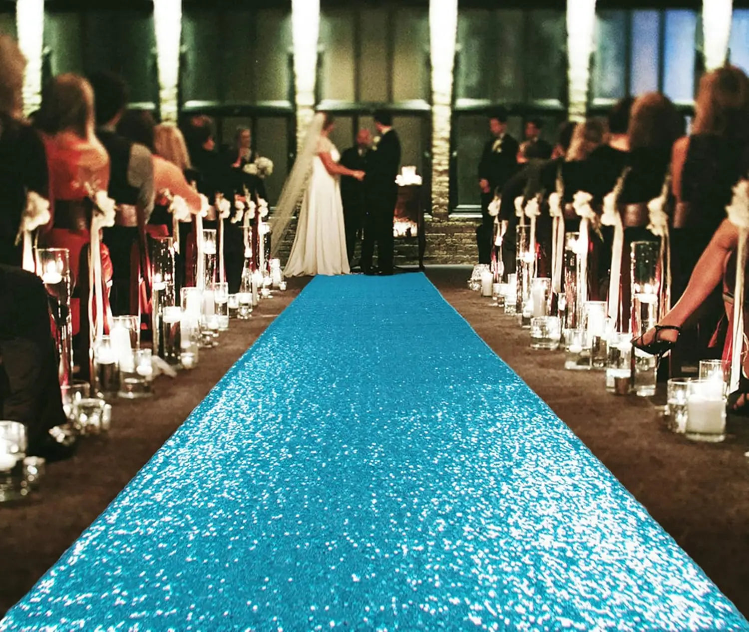 Gold Aisle Runners Carpet Runner for Party Glitter Runner Reusable Decor for Wedding Ceremony,Receptions,Events Christmas Decor