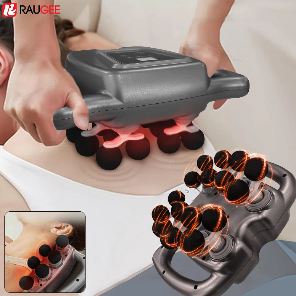 Fascia Gun Muscle Massager Gun Professional Fascia Massage Gun Electric High Frequency Back Neck Shoulder Waist Massage Machine