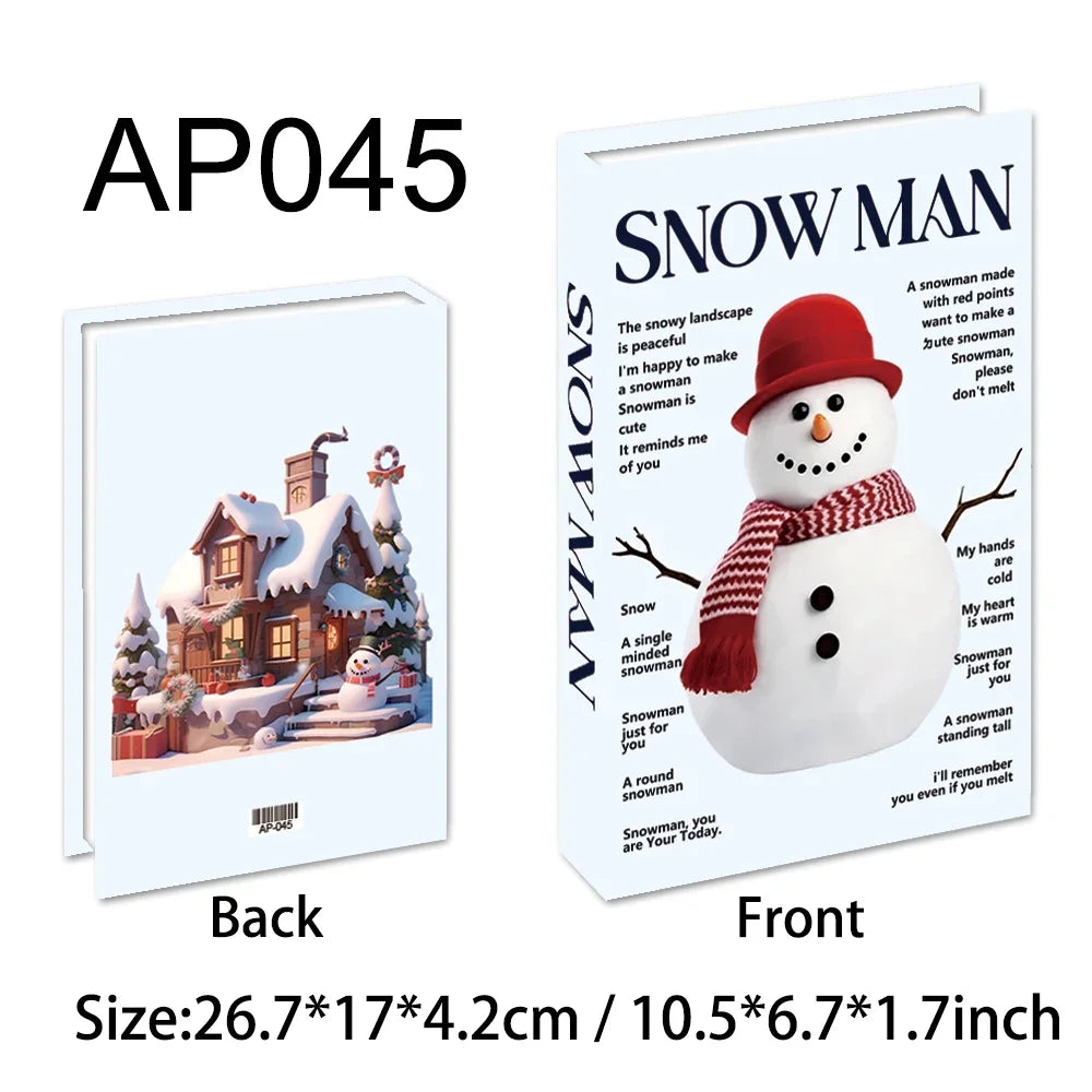 Christmas Series Fake Books Decoration Living Room Aesthetics Prop Books Decorations Interior Coffee Table Ornaments Additional