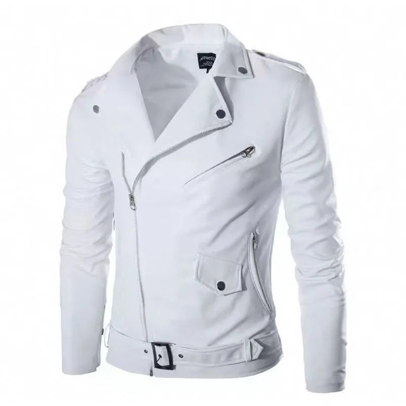 New Men's Leather Jackets Trendy Men's Motorcycle New Products