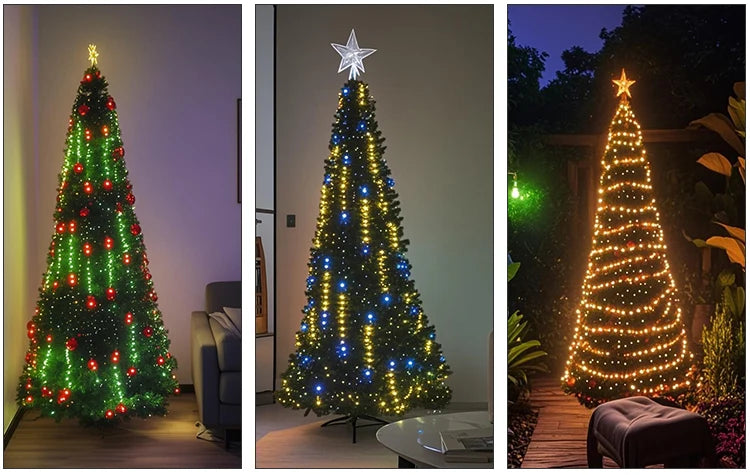 DC12V WS2811 3PIN pixel string signal RGB Addressable Fairy Lights for Room Decor, Ramadan, Outdoor IP68 Black Wire  Pitch