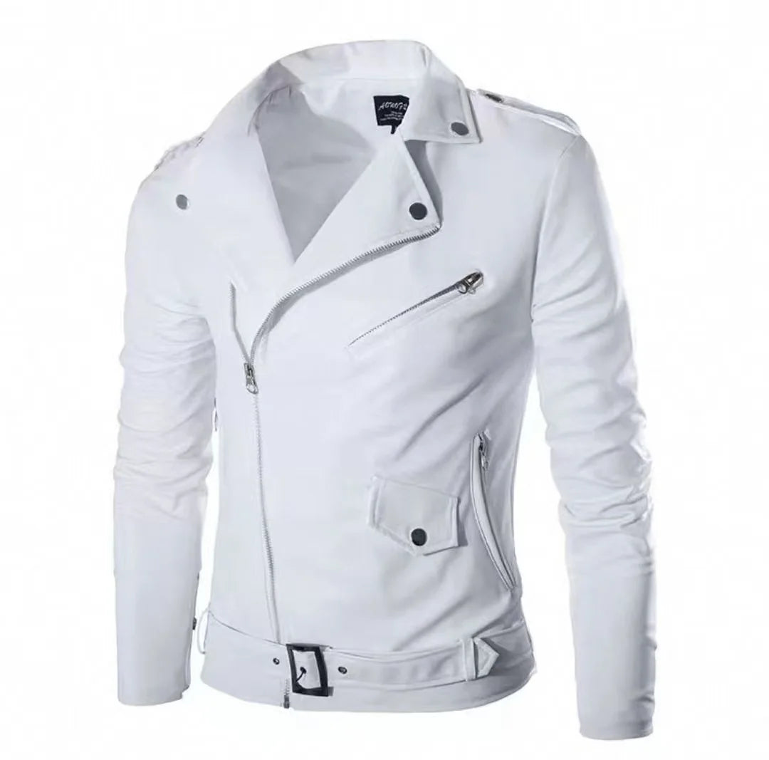New Men's Leather Jackets Trendy Men's Motorcycle New Products
