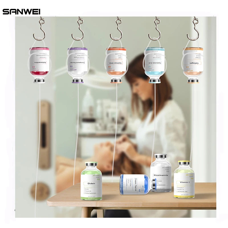 Hyaluronic Acid Oxygen Serum Ampoule Skin anti-aging spray Salmon DNA copper peptide GHK-Cu