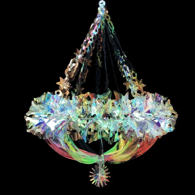 Christmas Decorations Home Decoration Multi-color chandelier Ornaments Neon Film Pendants Holiday Parties Weddings