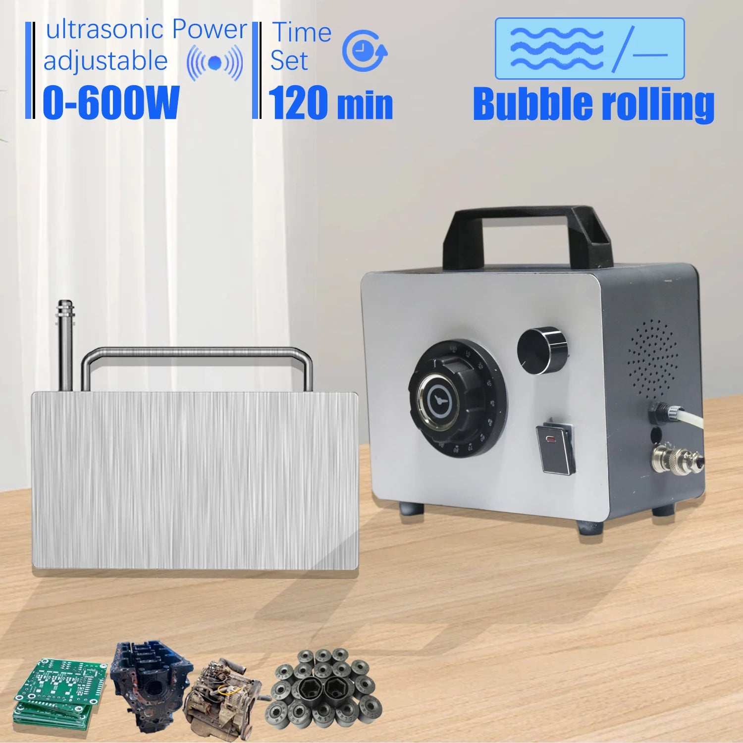 GENENG Ultrasonic Cleaner Portable Washing Machine 600W Mini Dishwasher Lave-Dishes Ultrasound Bath Sonic for Home Appliance