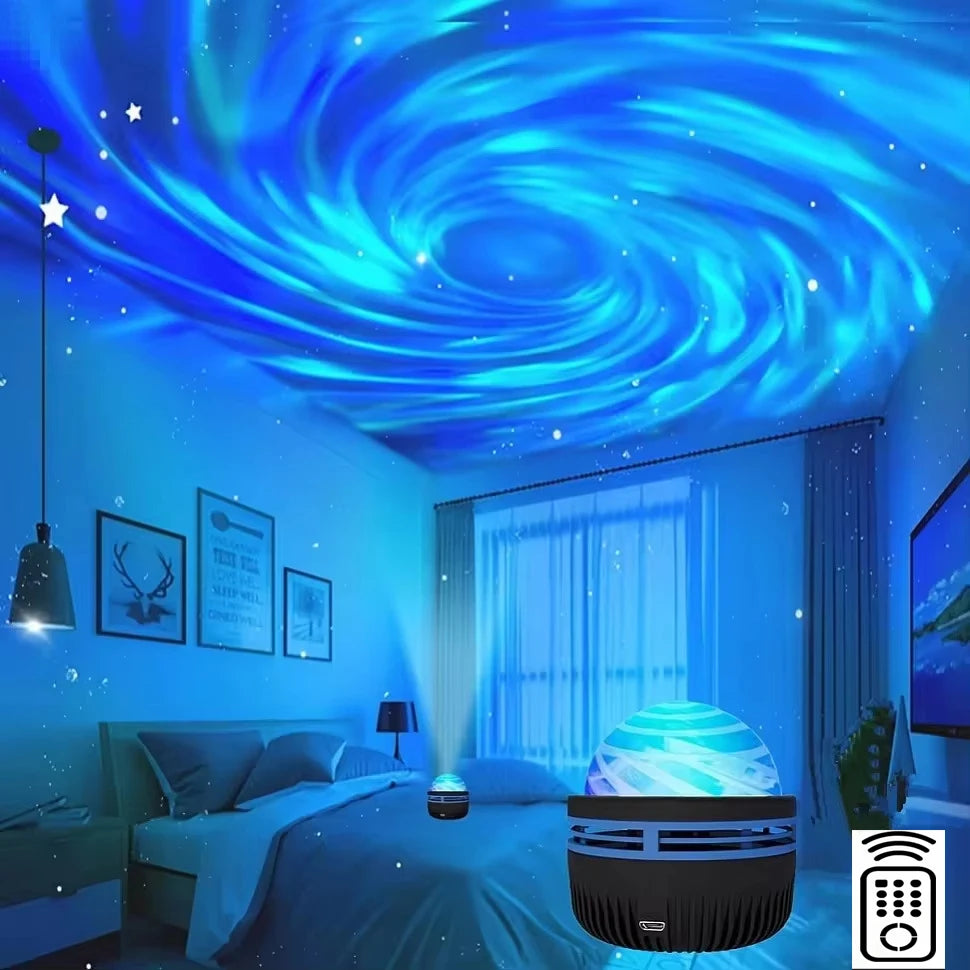 1pc Star Spiral Night Light,Starry Sky Atmosphere Light, USB-Powered, Multi-Color,Remote Control, for Gift,Bedroom,Party Decor