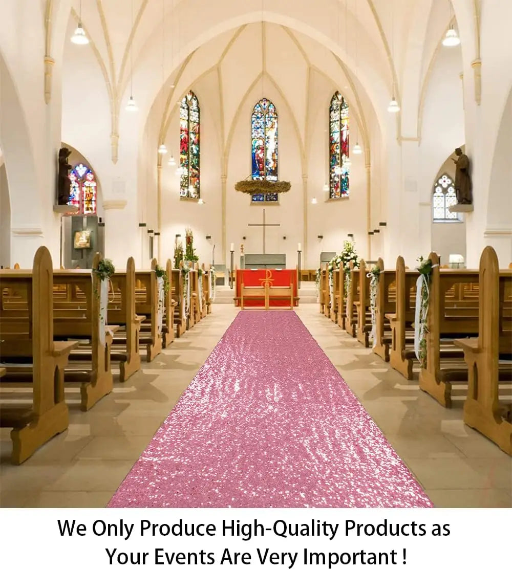 Gold Aisle Runners Carpet Runner for Party Glitter Runner Reusable Decor for Wedding Ceremony,Receptions,Events Christmas Decor