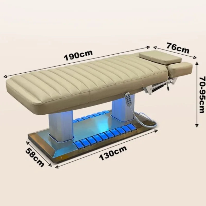 Professional Electric Massage Table Portable Long Modern Bed Massage Table King Size Cama Para Masajes Hairdressing Furniture