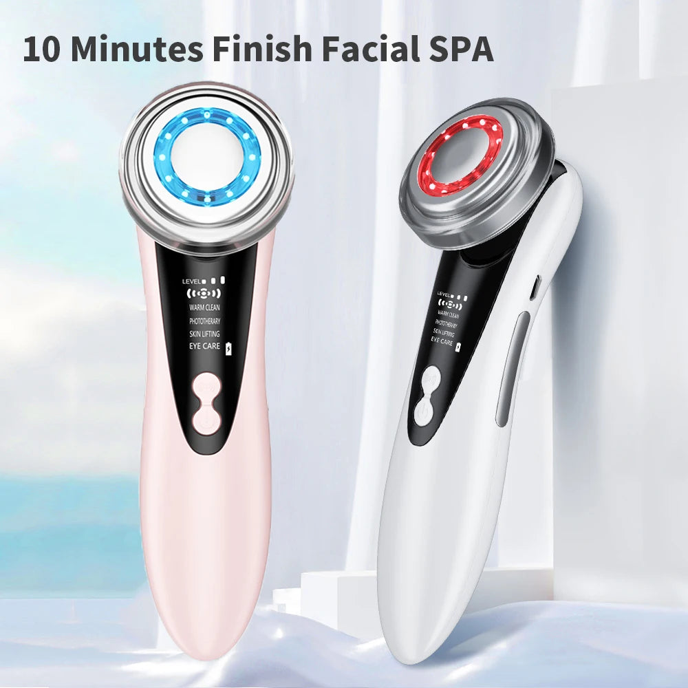 EMS Micro Current Lifting Device Vibration LED Face Skin Rejuvenation Wrinkle Remover Anti-Aging Facial Beauty Device