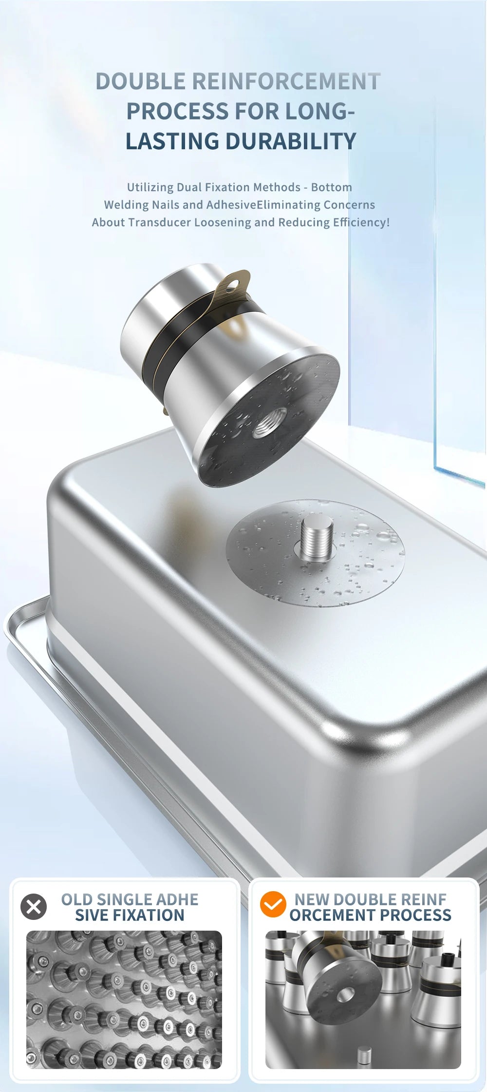 800ml Household Digital Ultrasonic Cleaner 60W Stainless Steel Bath 110V 220V Degas Ultrasound Washing for Watches Jewelry