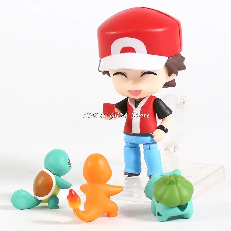 Pokemon PVC Action Figures Poke Ash Ketchum Trainers 425# Bulbasaur Squirtle Charmande pokemon Toys Cute Brinquedos Christmas