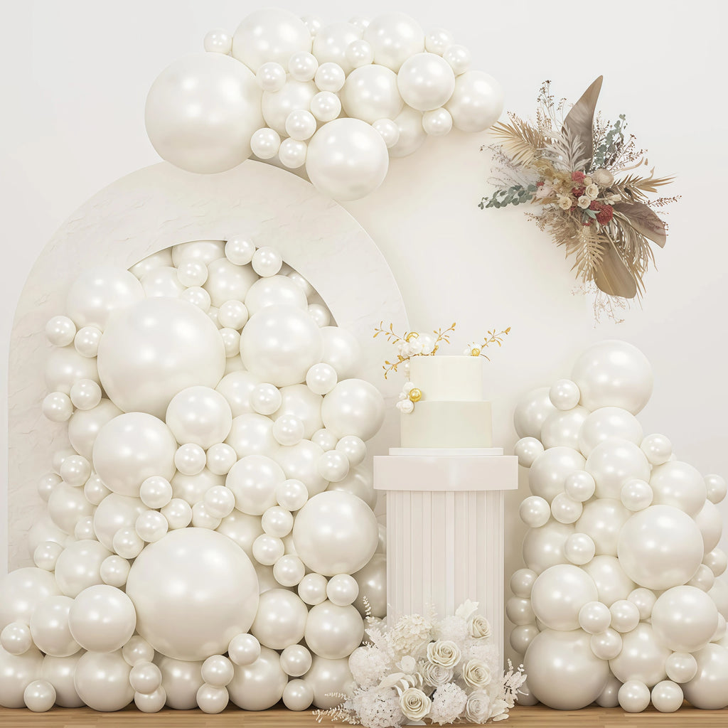 Pearl White,Balloon Arch Kit,Wedding,Birthday Party,Anniversary,Bridal Gift Party,Christmas,Retirement,Proposal,Decoration