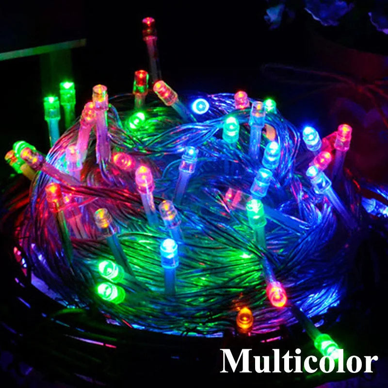 Outdoor LED String Lights Garland Waterproof Fairy Christmas Wedding Party Holiday Gardening Decoration Lights New Dropshipping