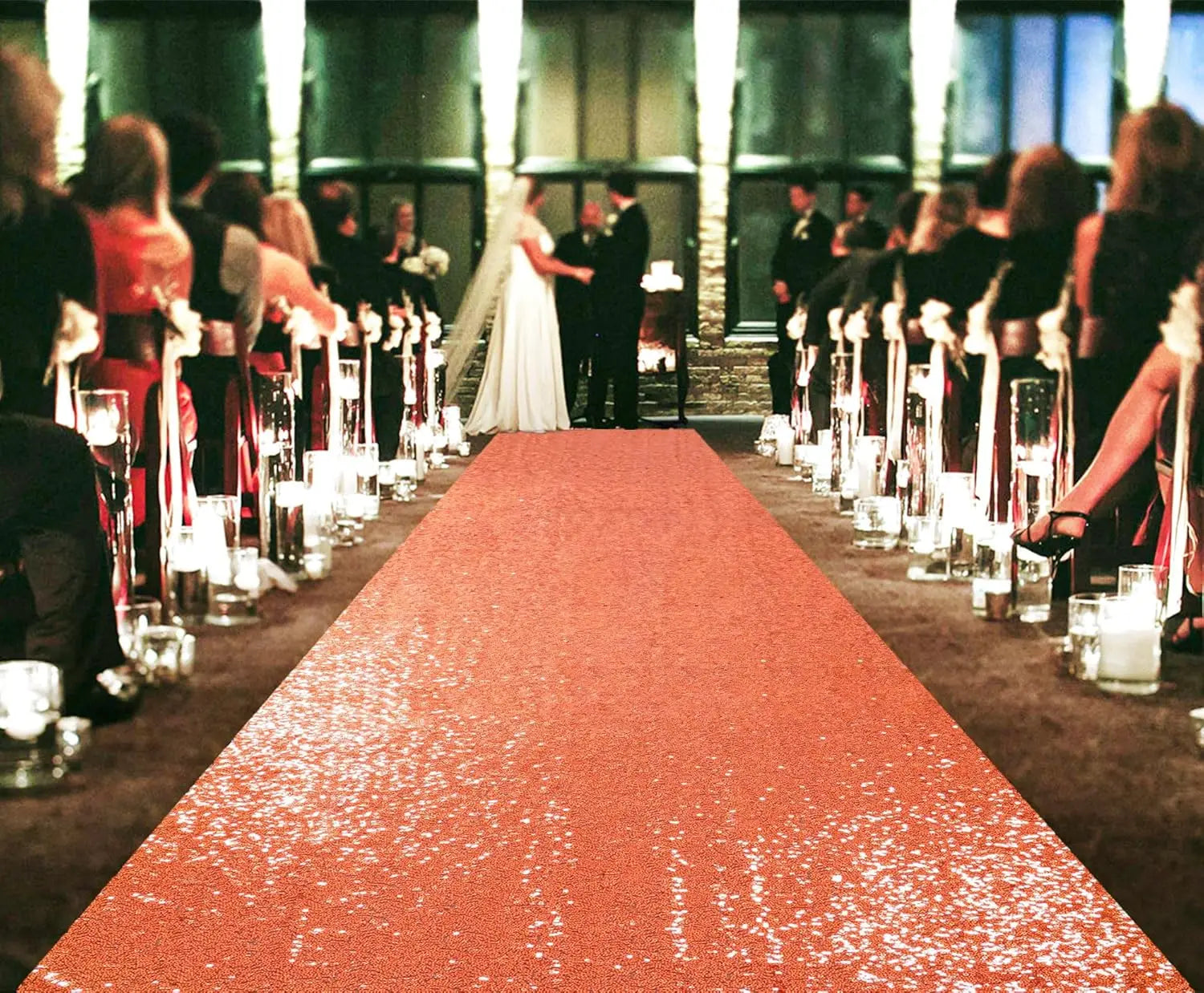 Gold Aisle Runners Carpet Runner for Party Glitter Runner Reusable Decor for Wedding Ceremony,Receptions,Events Christmas Decor