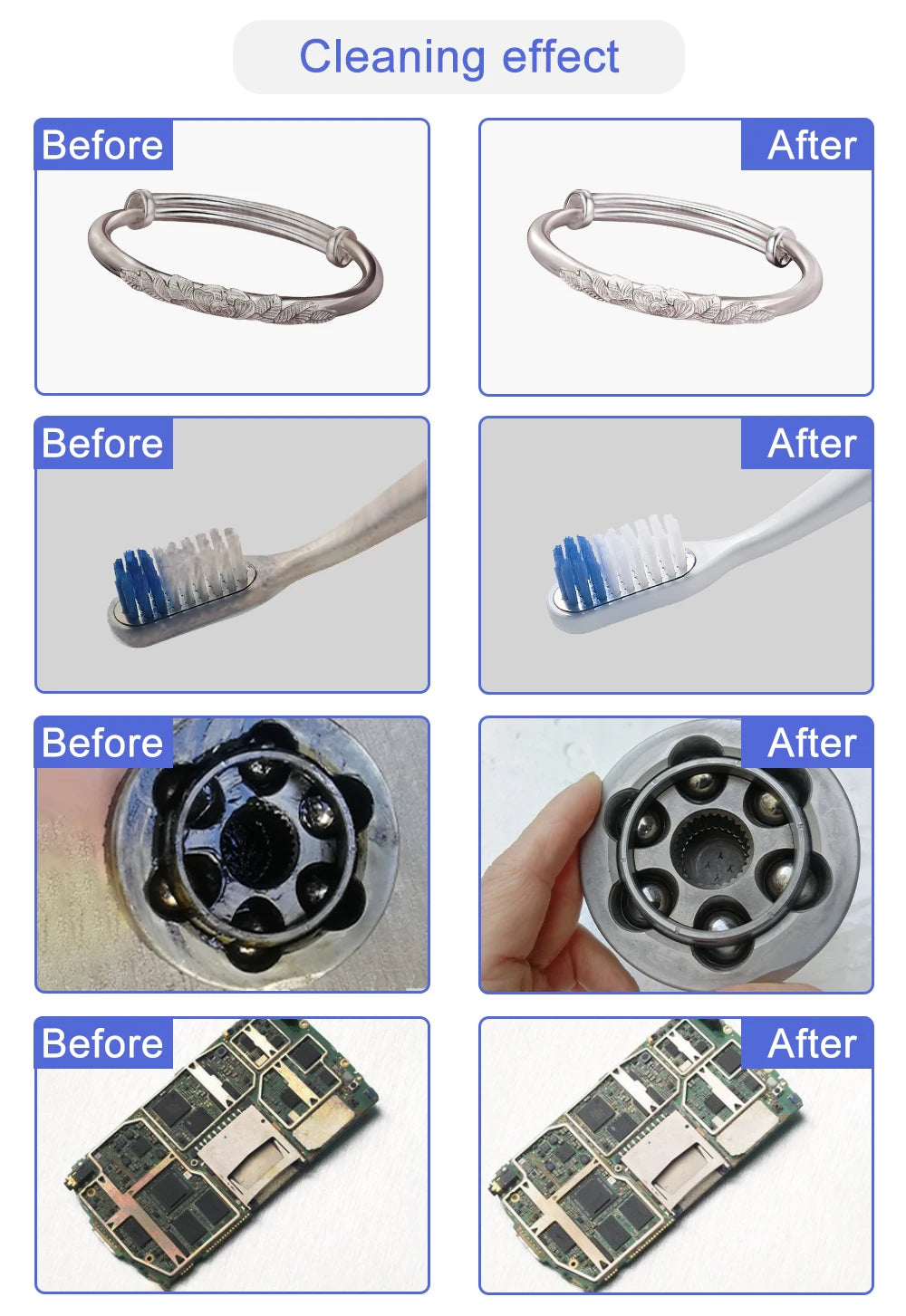 35w 60w Portable Ultrasonic Cleaner for Jewelry Dental Small Metal Parts Tool 800ml 900ml 220v Ultrasonic Bath Washing Machine