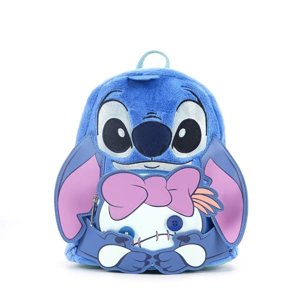 Lilo & Stitch Scrump Reading Mini Backpack Children Backpack Pu Leather Student Backpack Stationery Christmas Gift
