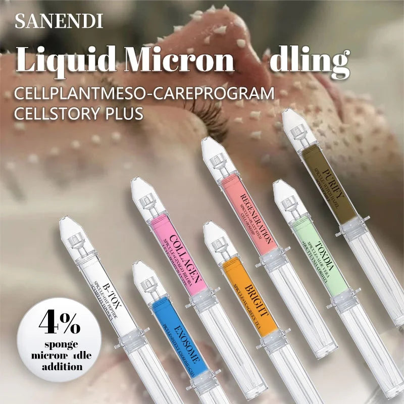 ✨ SANENDI Exosome Microneedle – Coffret Soin Réparateur (4×7 ml)